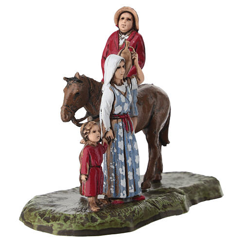 Mann zu Pferd mit Familie für 6 cm Krippe von Moranduzzo 2