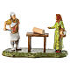 Scena del salumiere napoletano presepe Moranduzzo 6 cm s1
