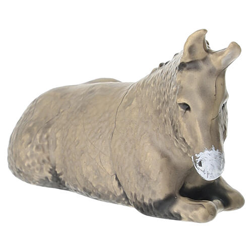 Set Nativité bœuf, âne et Ange Gloria crèche Moranduzzo 6 cm 4