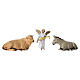 Set Nativité bœuf, âne et Ange Gloria crèche Moranduzzo 6 cm s1
