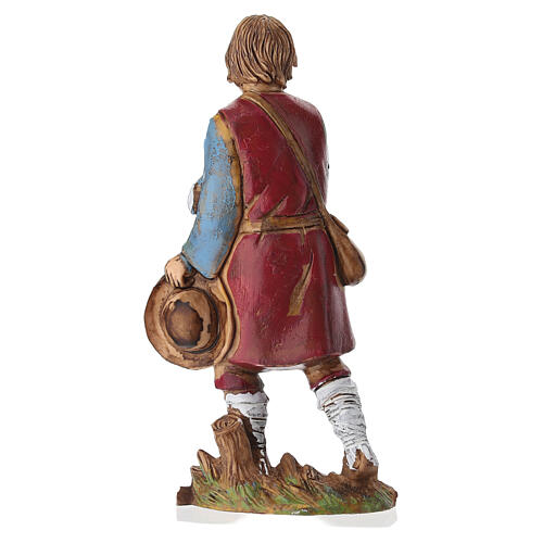 Figurka adoranta z barankiem do szopki Moranduzzo 8 cm 4