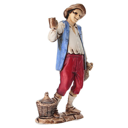 Buveur santon crèche Moranduzzo 8 cm 2