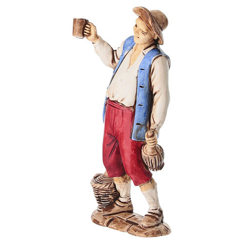 Buveur santon crèche Moranduzzo 8 cm 3