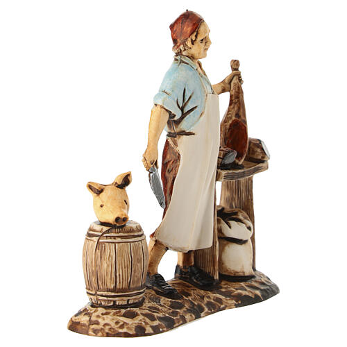 Charcutero con mostrador para belén Moranduzzo 8 cm 2