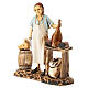 Salumiere nella bottega presepe Moranduzzo 8 cm s3