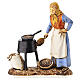 Castagnara con banco di vendita presepe Moranduzzo 8 cm s1