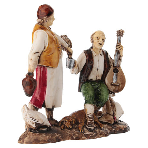 Wirt und Geschichtenerzähler für 8 cm Krippe von Moranduzzo 3