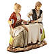 Pareja sentada a la mesa belén Moranduzzo 8 cm s3