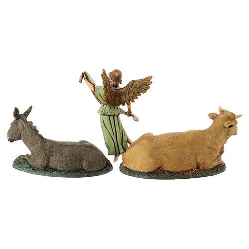 Bœuf, âne et Ange Gloria style arabe crèche Moranduzzo 10 cm 5