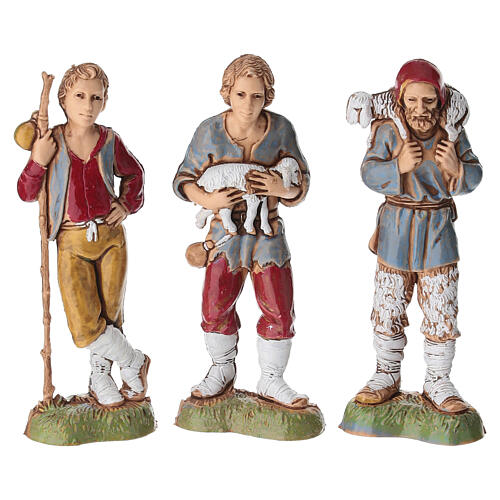 Shepherds set of 16 for Neapolitan Moranduzzo Nativity Scene 10 cm 2