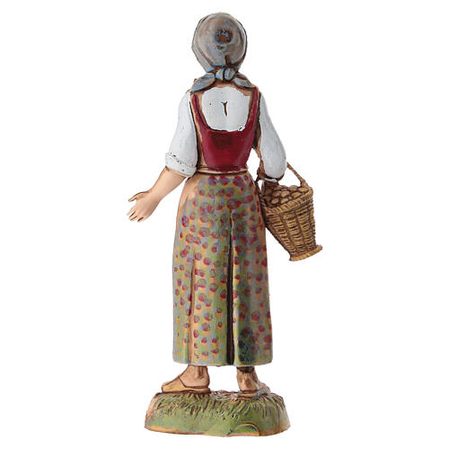 Frau mit Korb für 10 cm Krippe von Moranduzzo 4