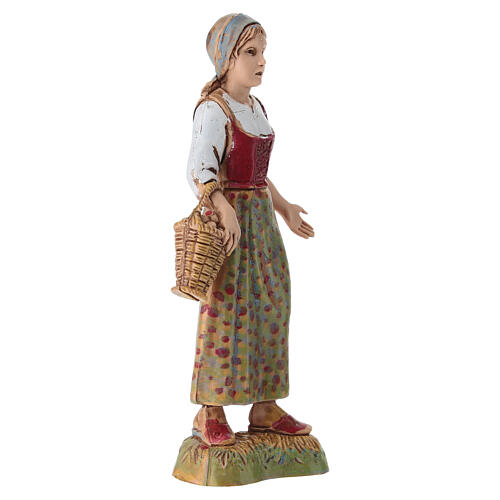 Kobieta z koszem - figurka do szopki Moranduzzo 10 cm 2