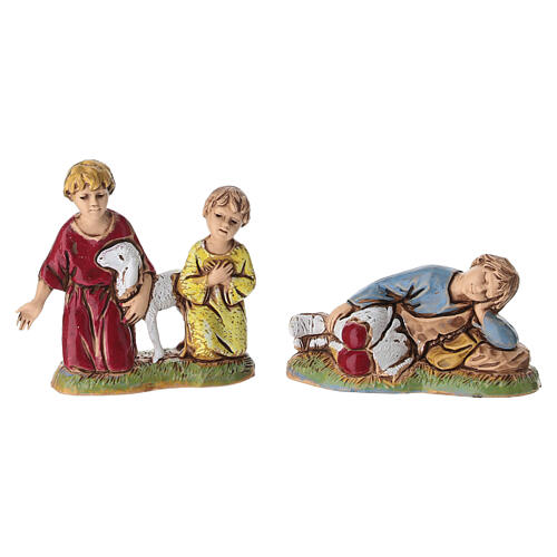 Set 6 santons enfants style napolitain crèche 10 cm 2