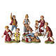 Set 6 santons enfants style napolitain crèche 10 cm s1