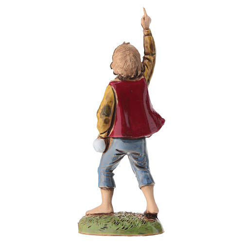 Bambino con dito alzato presepe Moranduzzo 10 cm 4