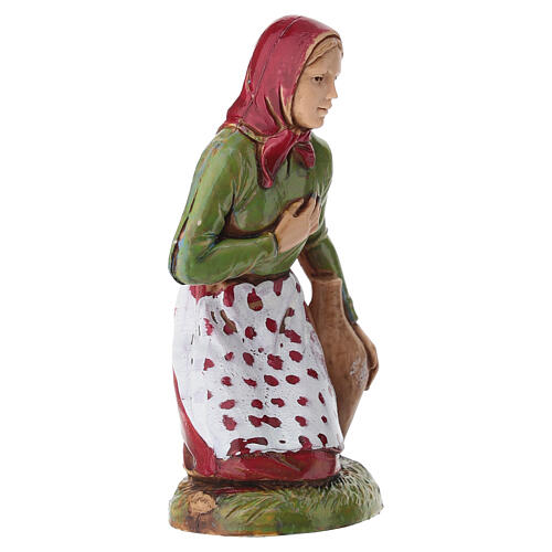 Kobieta klęcząca z amforą - figurka do szopki Moranduzzo 10 cm 2