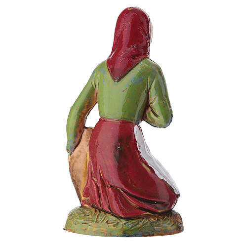 Kobieta klęcząca z amforą - figurka do szopki Moranduzzo 10 cm 4