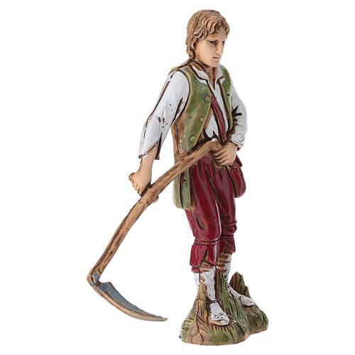 Erntearbeiter mit Sichel für 10 cm Krippe von Moranduzzo 2