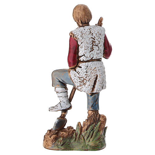 Mężczyzna pracujący z łopatą - figurka do szopki Moranduzzo 10 cm 4