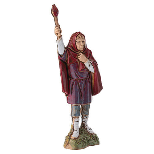 Figurka mężczyzny z pochodnią do szopki Moranduzzo 10 cm 2