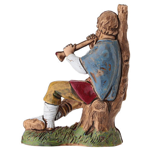 Sitzender Pfeifer für 10 cm Krippe von Moranduzzo 4