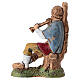 Joueur de flûte assis crèche Moranduzzo 10 cm s4