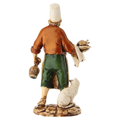 Neapolitan Innkeeper with Bottle Figurine, Moranduzzo Nativity 10 cm 4