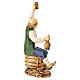 Bevitore napoletano con fiasco presepe Moranduzzo 10 cm s3