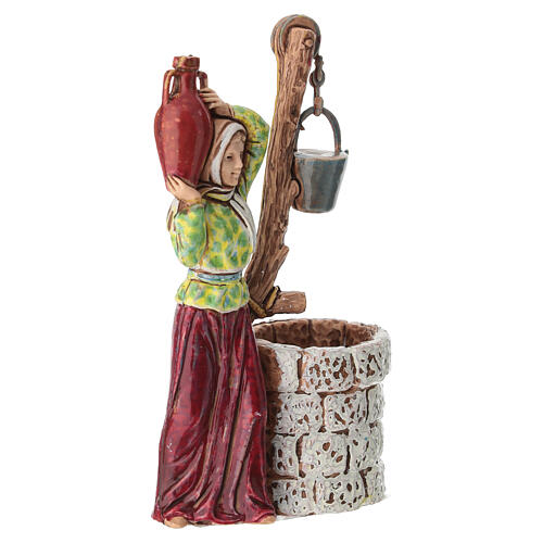 Frau am Brunnen für 10 cm Krippe von Moranduzzo 2