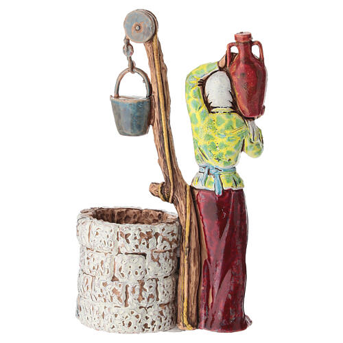 Frau am Brunnen für 10 cm Krippe von Moranduzzo 4