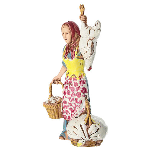 Sprzedawczyni drobiu - figurka do szopki Moranduzzo 10 cm 3