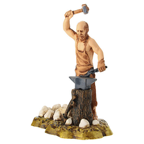 Forgeron avec enclume crèche Moranduzzo 10 cm 2