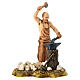 Forgeron avec enclume crèche Moranduzzo 10 cm s1