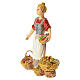 Fruttivendola al banco presepe Moranduzzo 10 cm s2