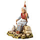 Donna filatrice presepe Moranduzzo 10 cm s2