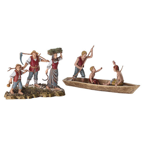 Set, 6-teilig, Figurengruppen für 10 cm Krippe von Moranduzzo 3