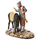 Bagpiper with donkey for 10 cm Moranduzzo Nativity Scene s3