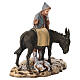 Zampognaro z osiołkiem - figurka do szopki Moranduzzo 10 cm s2