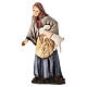 Mujer con conejo belén Moranduzzo 10 cm s1