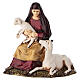 Donna con agnello presepe Moranduzzo 10 cm s1