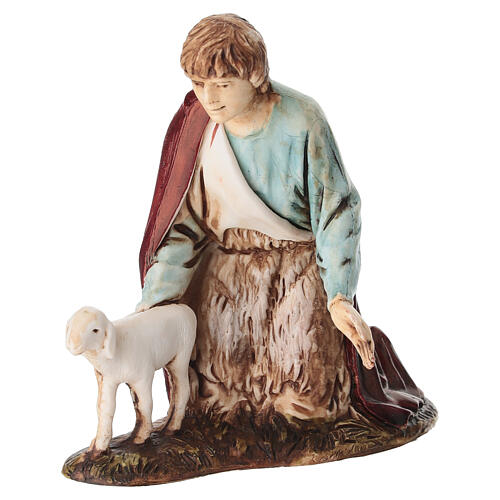Kniender Hirte mit Lamm für 10 cm Krippe von Moranduzzo 2