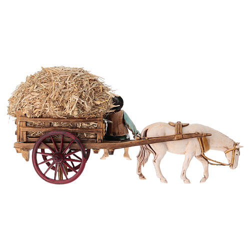 Szene Heuwagen für 10 cm Krippe von Moranduzzo 4