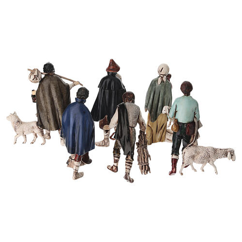 Figurki pasterzy Moranduzzo 10 cm, zestaw 6 sztuk 5