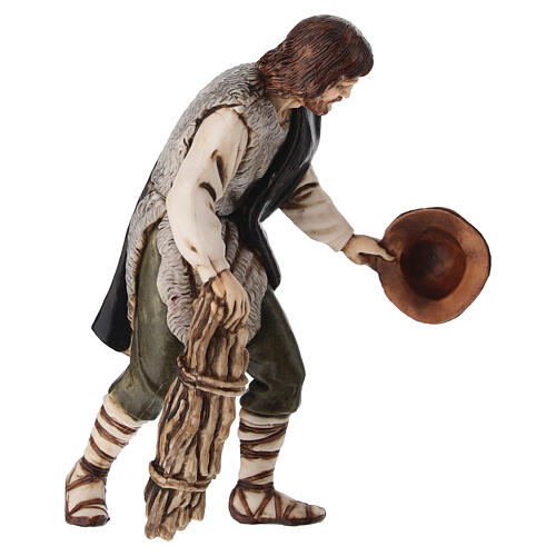 Hirte mit Reisigbündel für 10–12 cm Krippe von Moranduzzo 2
