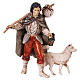 Wayfarer walking with dog for 10-12 cm Nativity Scene by Moranduzzo s1