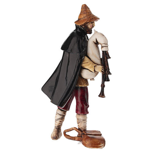 Dudelsackspieler auf dem Weg für 10–12 cm Krippe von Moranduzzo 3