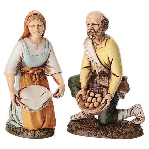 Nativity shepherds 6 pcs, 12 cm Moranduzzo 3