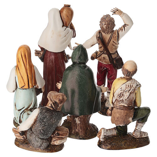 Nativity shepherds 6 pcs, 12 cm Moranduzzo 5