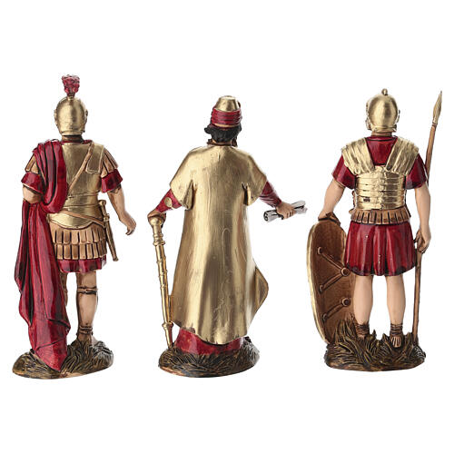 Set König Herodes und zwei Soldaten für 12 cm Krippe von Moranduzzo 5