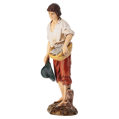 Fischer im neapolitanischen Stil für 12 cm Krippe von Moranduzzo 2